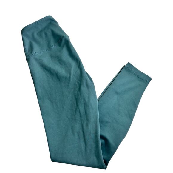 Yogalicious Lux Green Athletic Leggings Sz XS Laurel Wreath 24" Inseam Soft - Picture 4 of 8